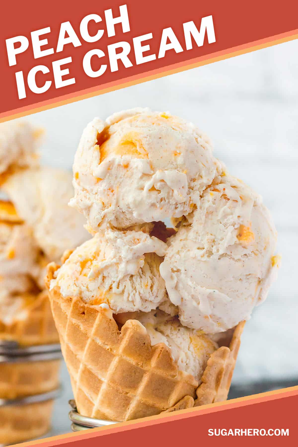 NoChurn Peach Ice Cream SugarHero