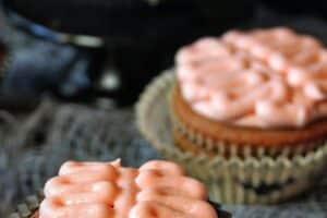 1 photo of Brain Cupcakes with text overlay for Pinterest.
