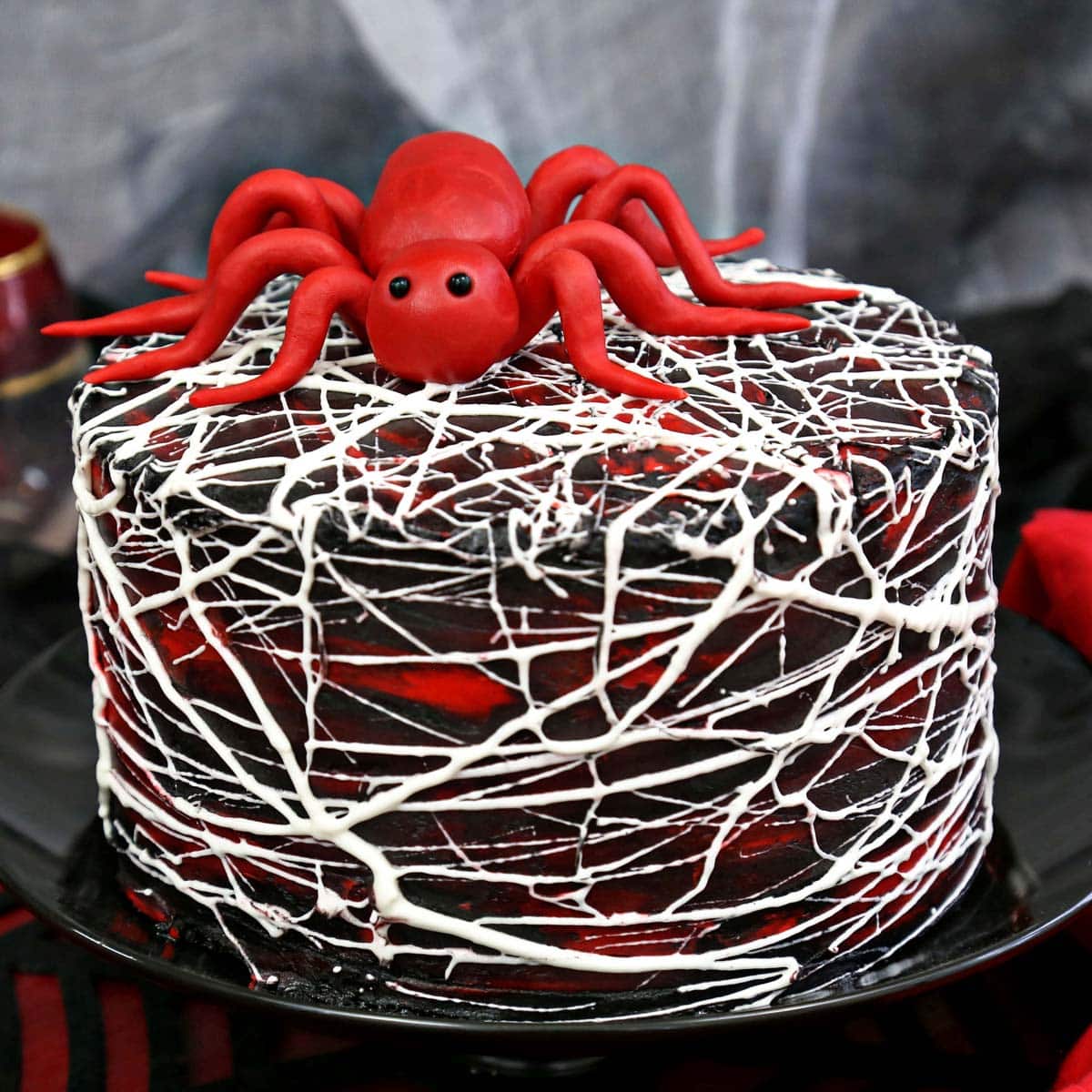 HALLOWEEN SPIDER WEB CAKE - Butter with a Side of Bread