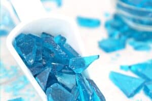 Photo of Breaking Bad Blue Rock Candy with text overlay for Pinterest.