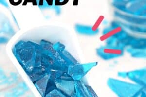 Photo of Breaking Bad Blue Rock Candy with text overlay for Pinterest.