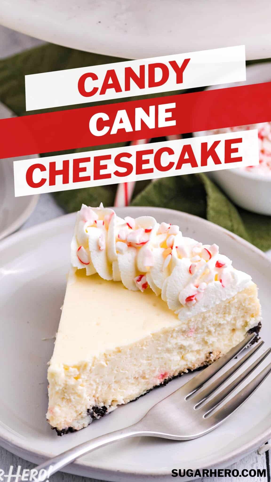 Candy Cane Cheesecake SugarHero