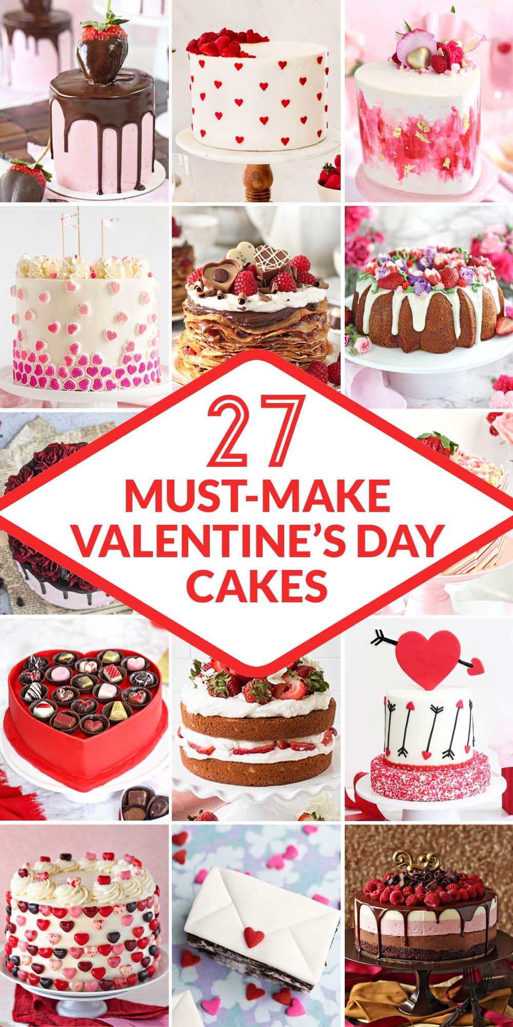 30 Romantic Valentine's Day Cake Recipes SugarHero