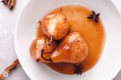 Poached Pears Recipe - SugarHero
