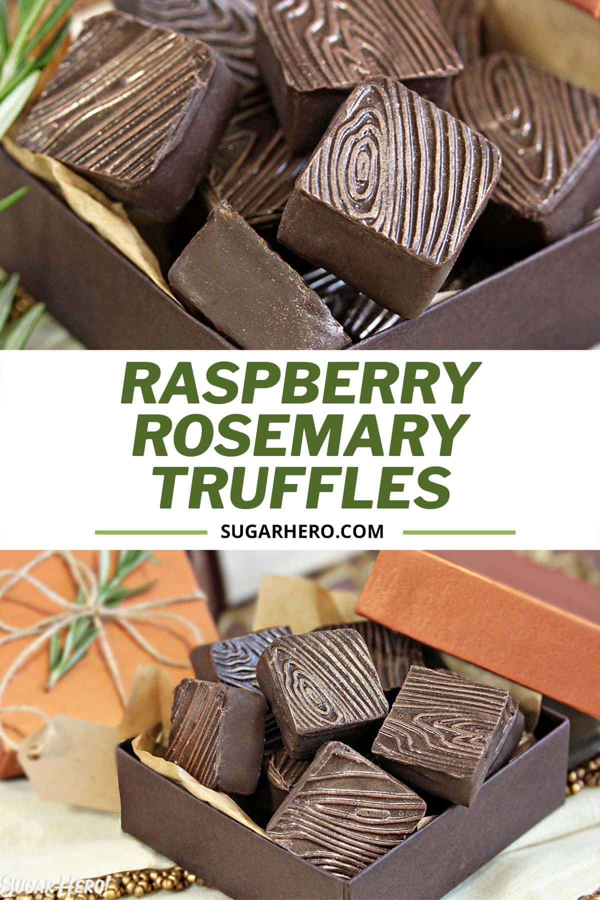 Rosemary Raspberry Truffles - SugarHero