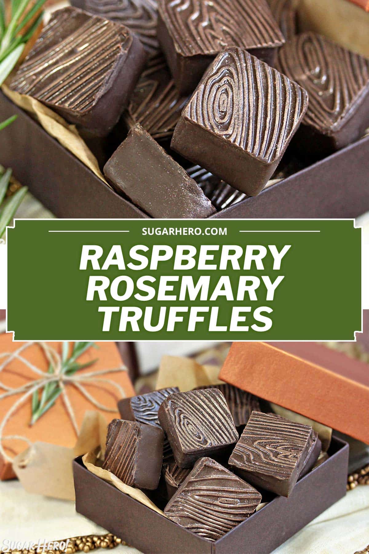 Rosemary Raspberry Truffles - SugarHero