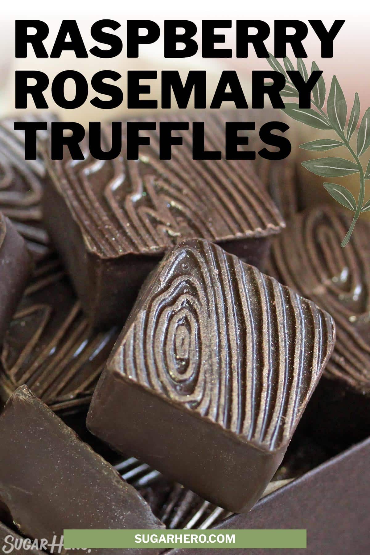 Rosemary Raspberry Truffles - SugarHero