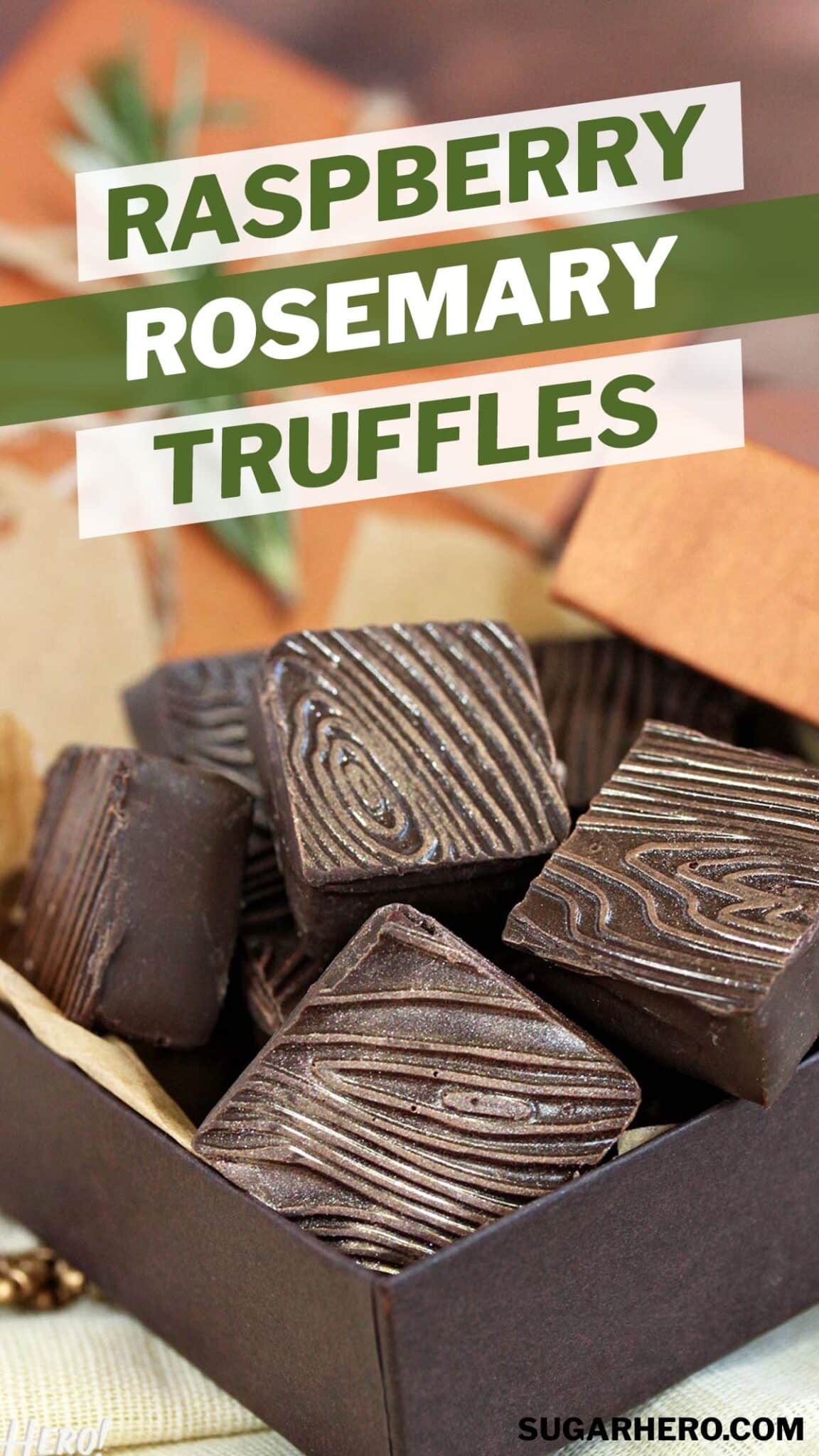 Rosemary Raspberry Truffles - SugarHero