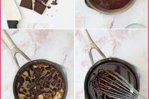 6 photo step by step photo of how to make Sugar-Free Chocolate Spread for Pinterest.