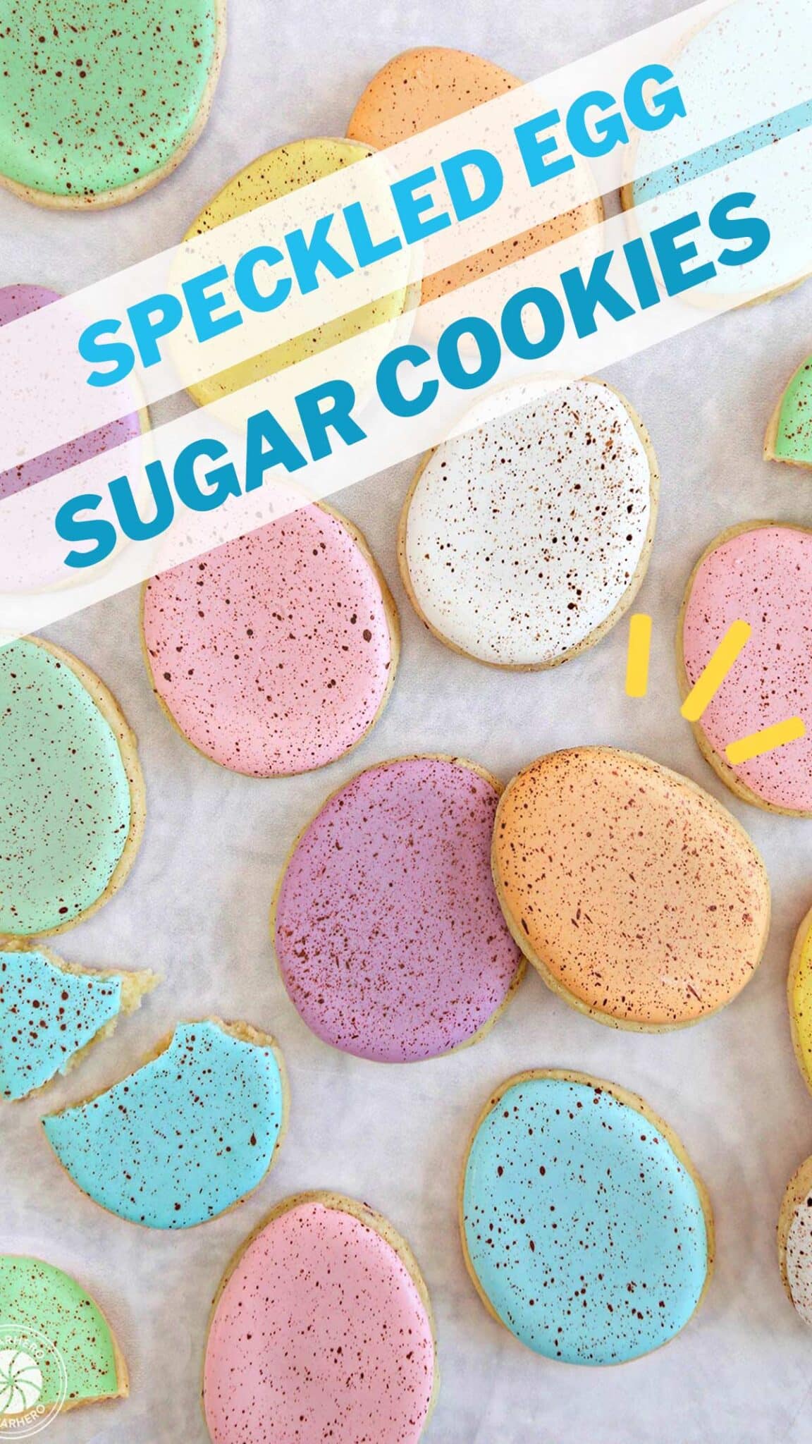 Speckled Easter Egg Sugar Cookies Sugarhero