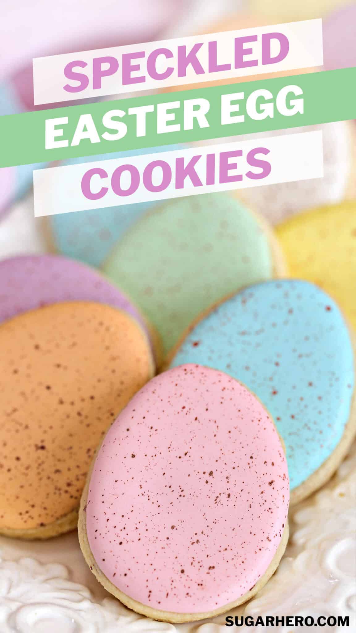 Speckled Easter Egg Sugar Cookies Sugarhero