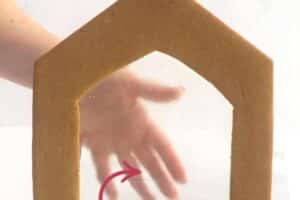 A picture of edible sugar glass with text overlay for Pinterest.